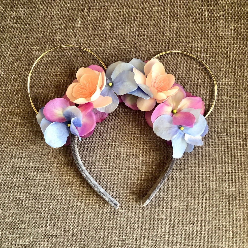Flower crown Mickey Mouse ears